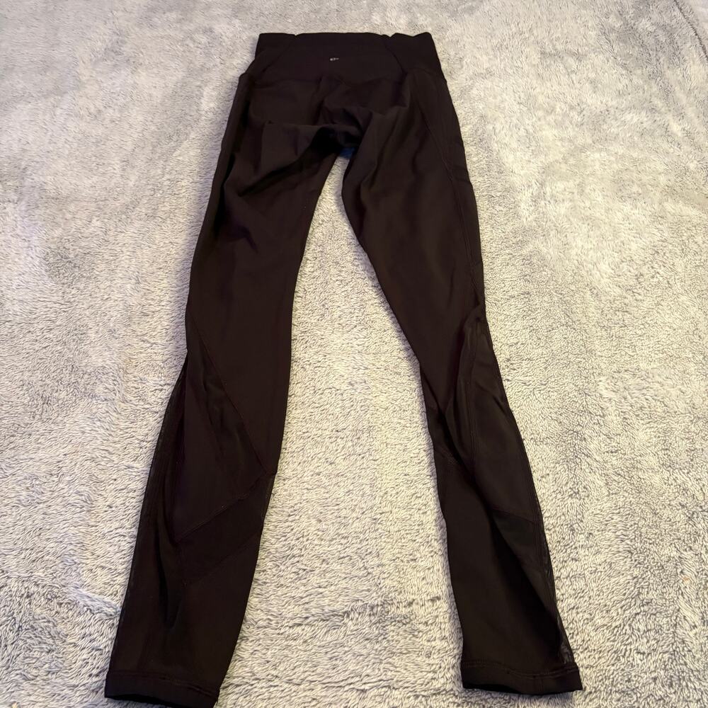 Lululemon Black Leggings Mesh On Sides Size 4